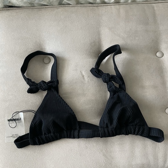 NEW MINIMALE ANIMALE The Presley Top Black Large - Picture 5 of 7